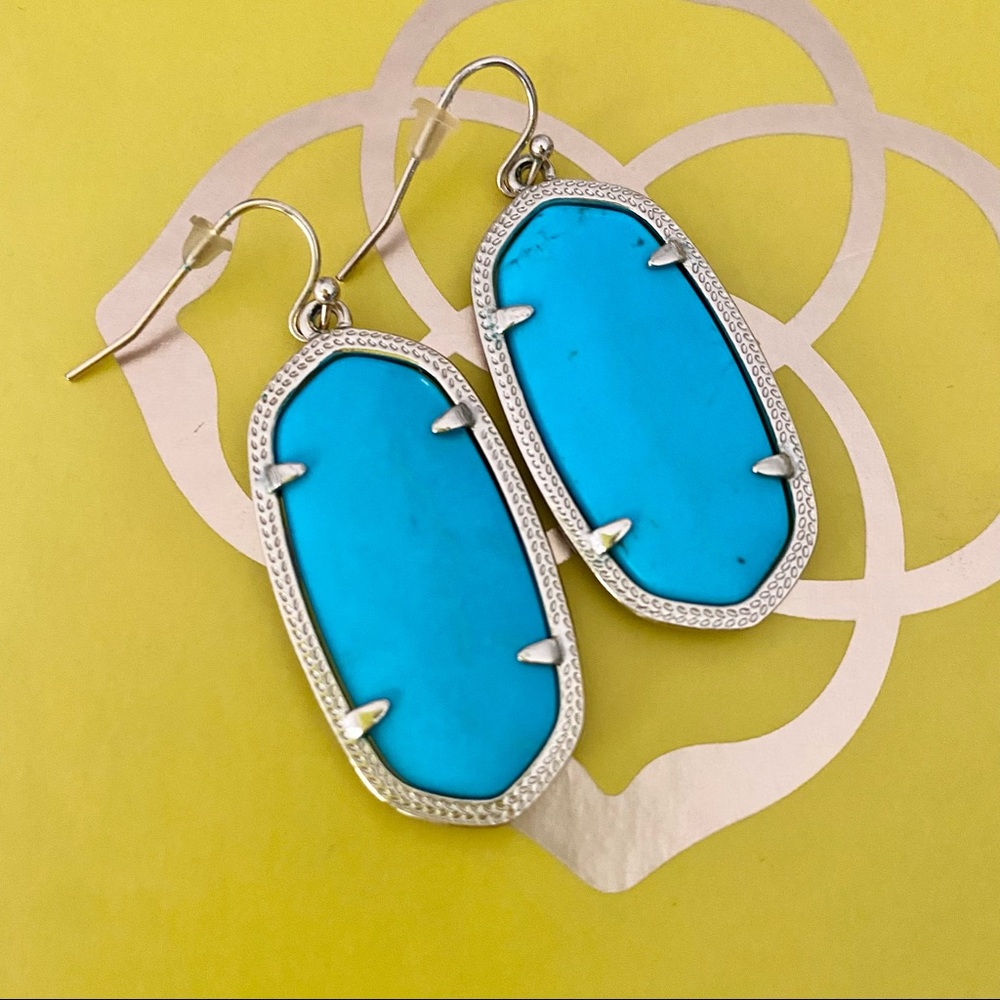 Kendra Scott Elle Turquoise Gold Earrings